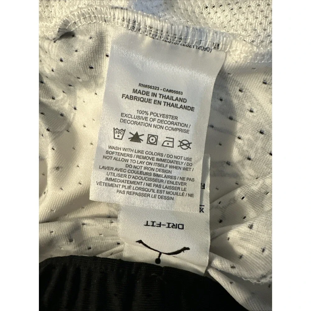 Jordan Nike Shorts Dri Fit Printed White Diamond FV8614-100 Size XL